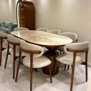 Wooden & Marble Table